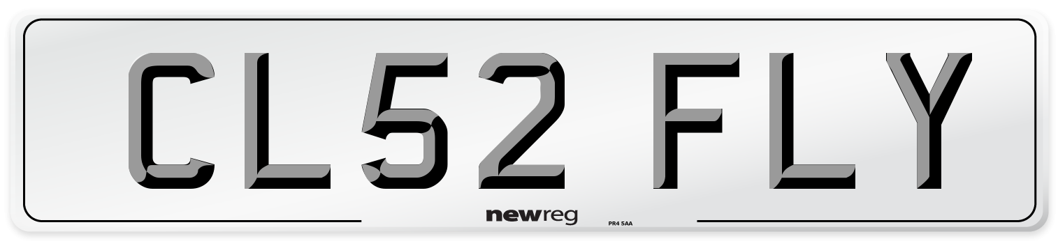 CL52 FLY Number Plate from New Reg